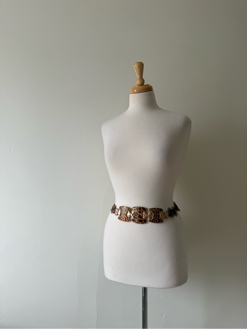 Chico’s Giraffe Print Statement Belt | Safari Glam Chain Waist Belt